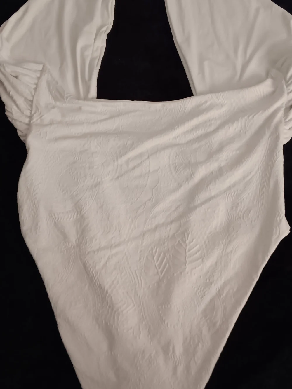 JMP The Label White Textured Halter One-Piece Swimsuit Women's Size XXL NWOT - Picture 3 of 5